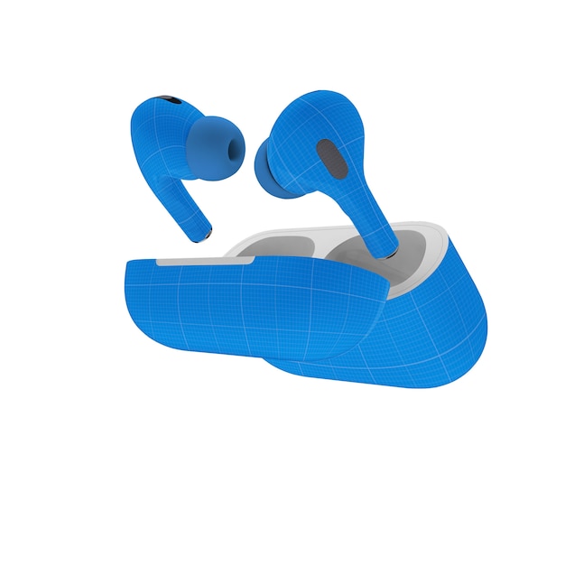 Maquete do fone de ouvido