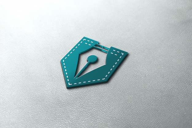 Maquete do logotipo 3D
