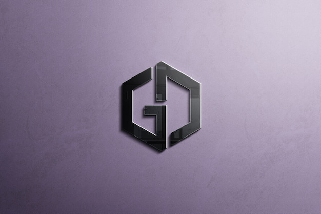 Maquete do logotipo da parede