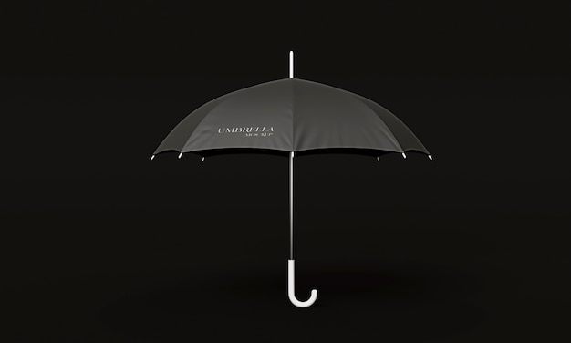PSD maquete legal de guarda-chuva preto
