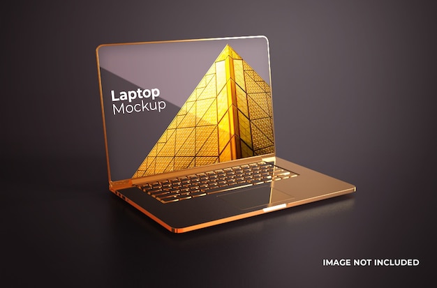 Maquete Macbook Pro Gold