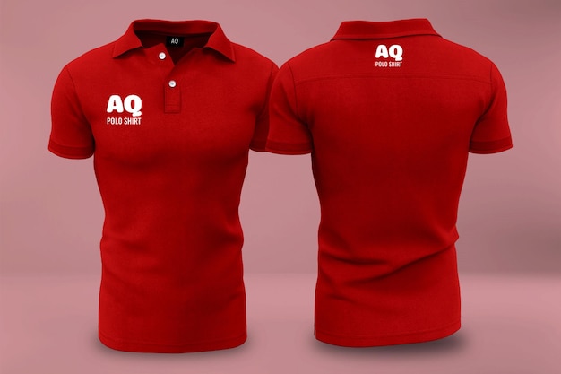 PSD maquete realista 3d de camisa polo