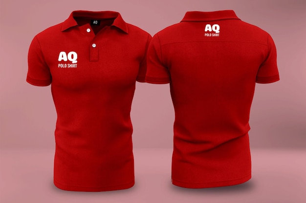 Maquete realista 3d de camisa polo