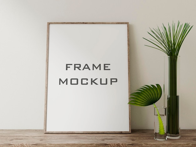 Maquete realista de quadro Premium Psd