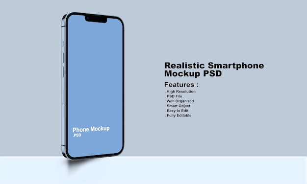 Maquete realista de smartphone premium