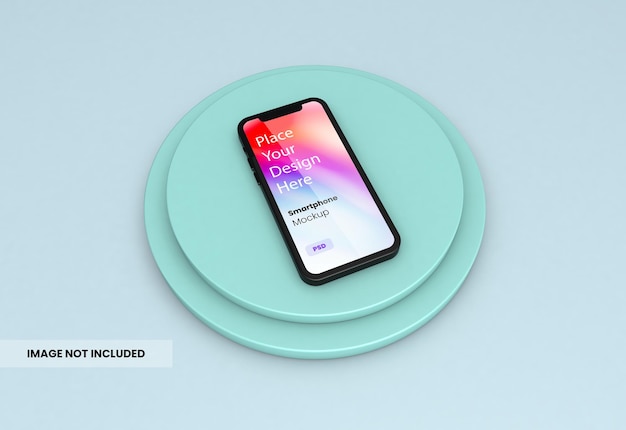 maquete realista de smartphone