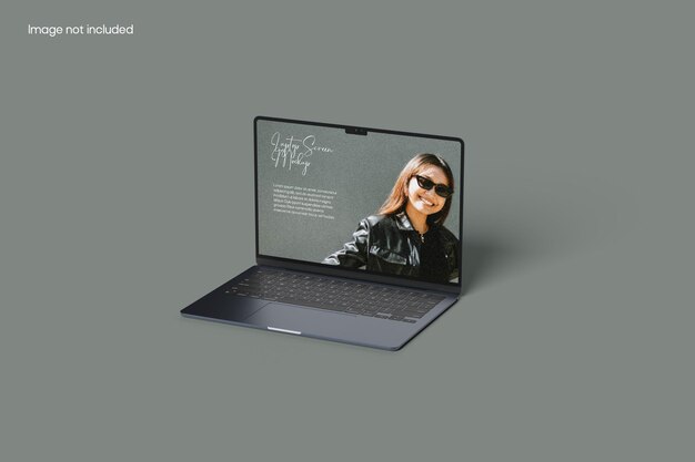 PSD maquete realista de tela de laptop