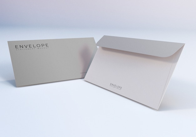 Maquete simples de envelope monarca limpo