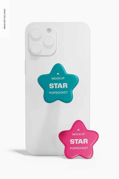 Maquete Star Popsockets, vista frontal