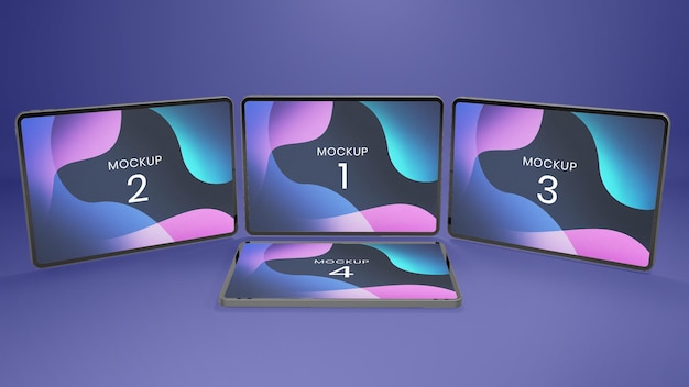 Maquetes de Tablet Pro de Tela Horizontal