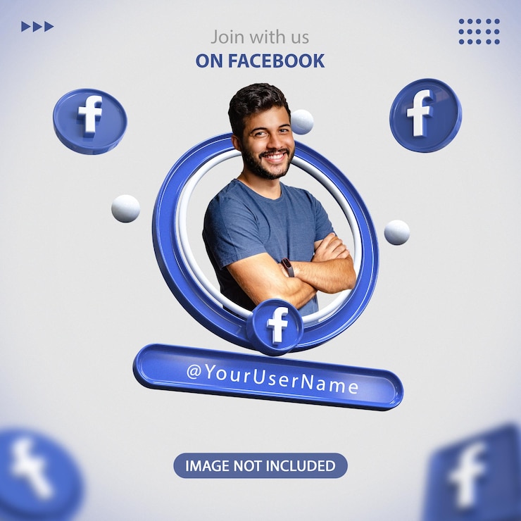 PSD maquette d'affiche facebook sur les réseaux sociaux