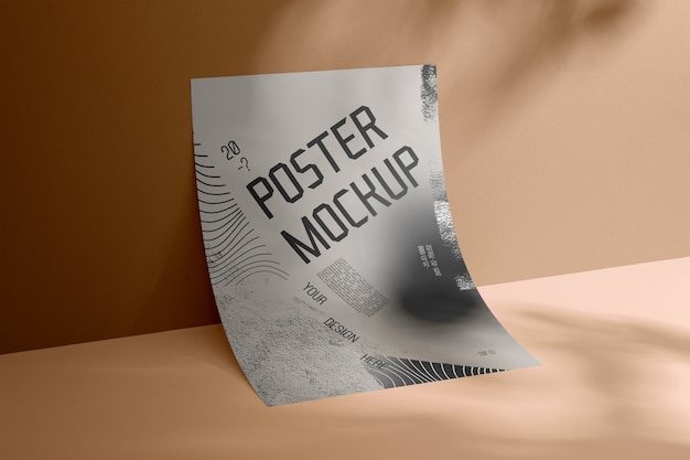 Maquette d'affiche sur un mur