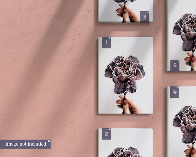 Maquette d'affiches sur le mur