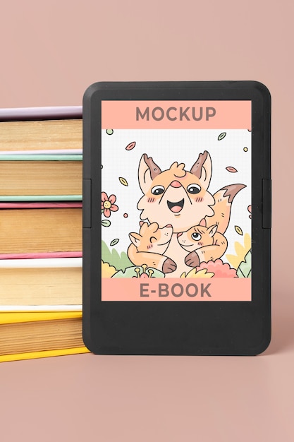 Maquette d'arrangement d'ebook et de livres classiques