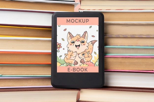 Maquette d'arrangement d'ebook et de livres classiques