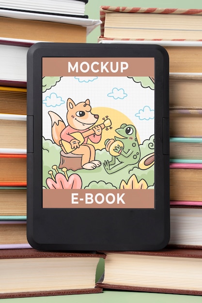 Maquette d'arrangement d'ebook et de livres classiques