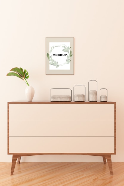 Maquette au-dessus du placard