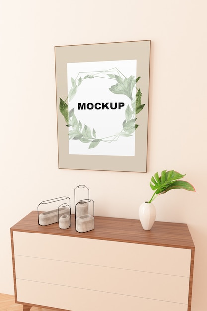 Maquette au-dessus du placard