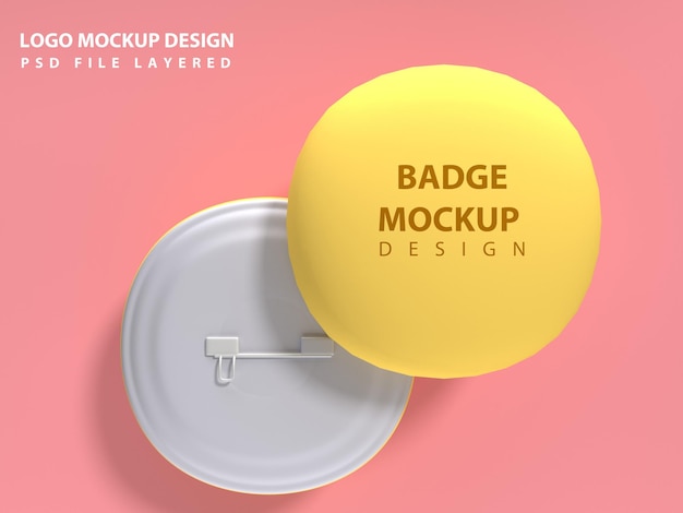 maquette de badge psd