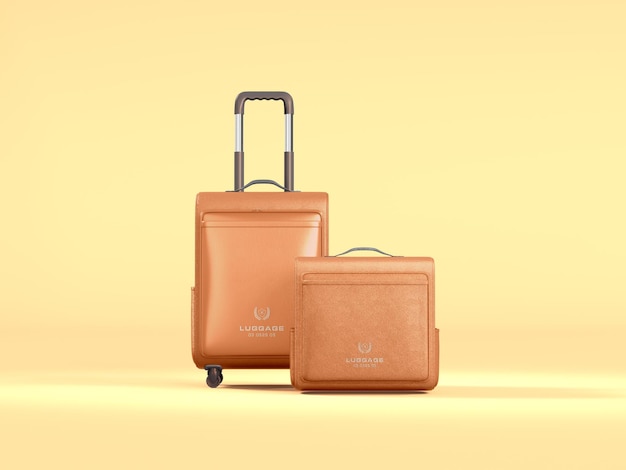 Maquette de bagages de voyage