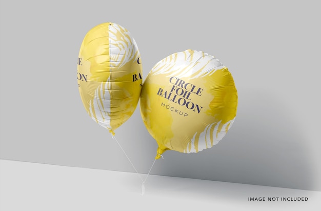 Maquette De Ballon En Aluminium Scellé De Forme Ronde