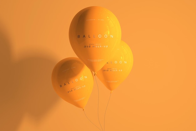 Maquette de ballon orange