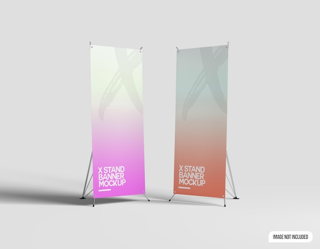 Maquette de bannière de stand X