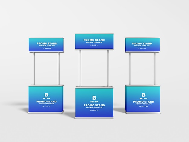 Maquette de bannières de stand d'événement promotionnel