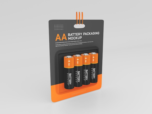 Maquette De Batterie Aa Isolée