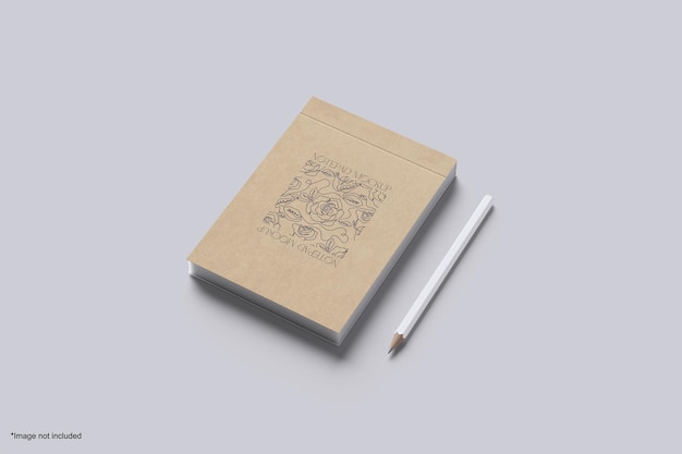 Maquette de bloc-notes A6