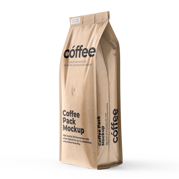 Maquette de bogue de café