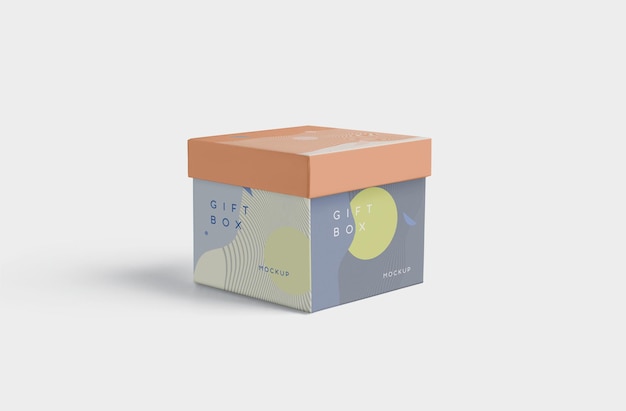 Maquette de boîte-cadeau attrayante