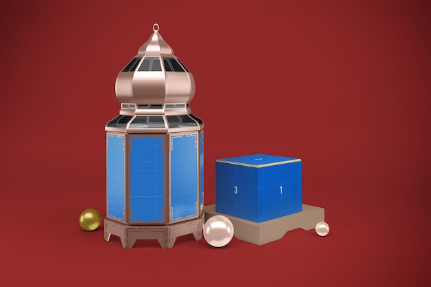 Maquette de boîte-cadeau du Ramadan