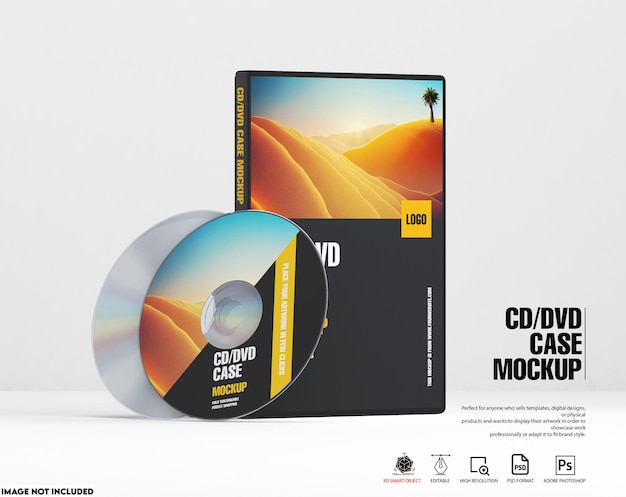 Maquette de boîtier de CD DVD