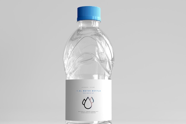 Maquette de bouteille d'eau douce de 1,0 L
