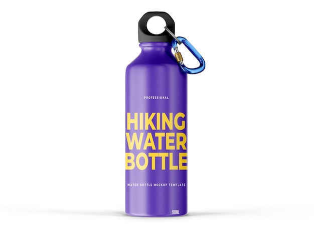 Maquette de bouteille d'eau de randonnée sportive
