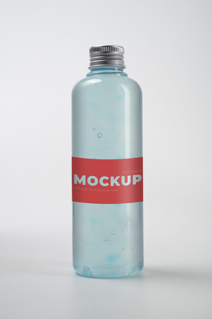 PSD maquette de bouteille pour produit de boisson