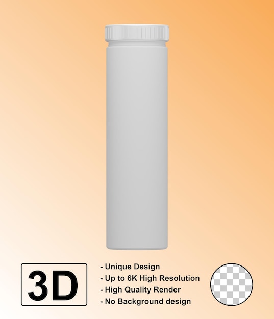 PSD maquette de bouteille de table de vitamine c psd