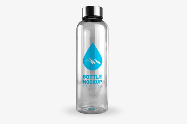 PSD maquette de bouteille transparente