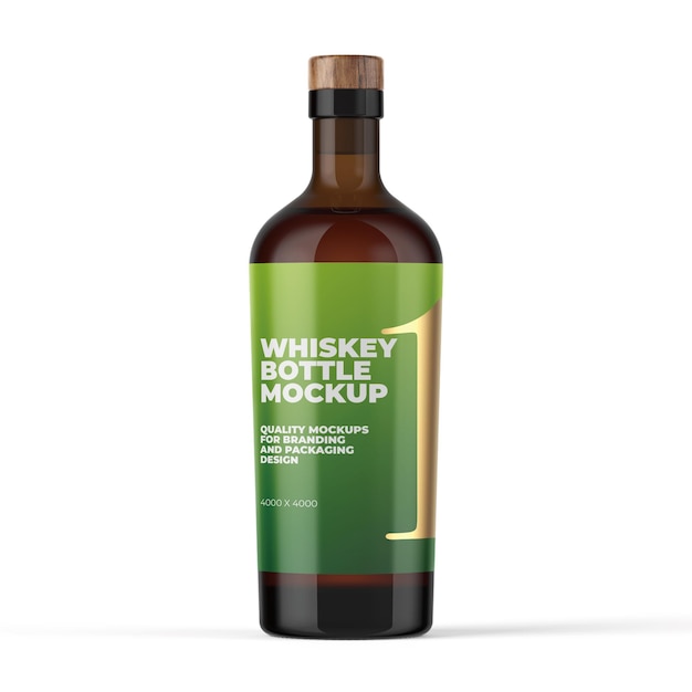 PSD maquette de bouteille de whisky