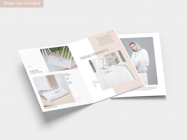 Maquette de brochure A4 pliante