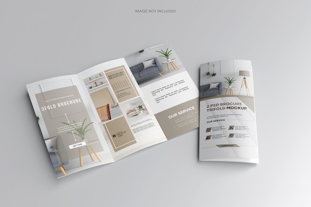 Maquette de brochure A4 à trois volets