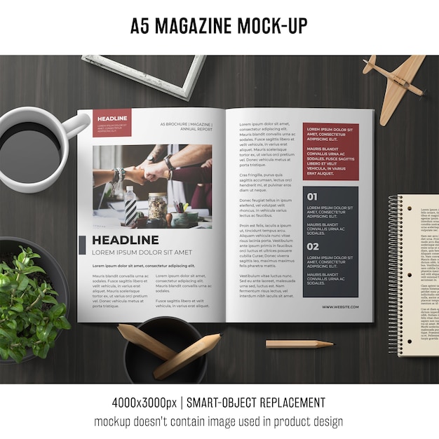 Maquette de la brochure A5
