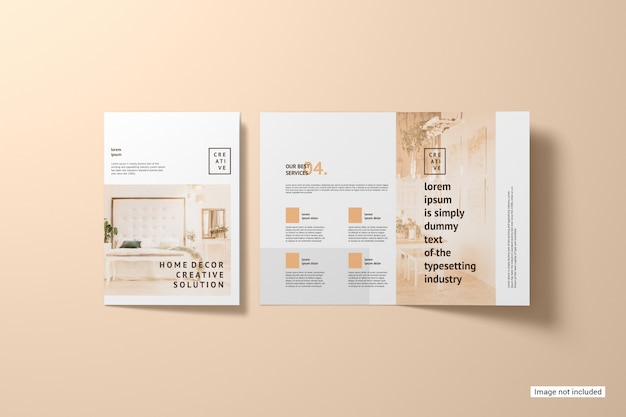 Maquette de brochure bifold