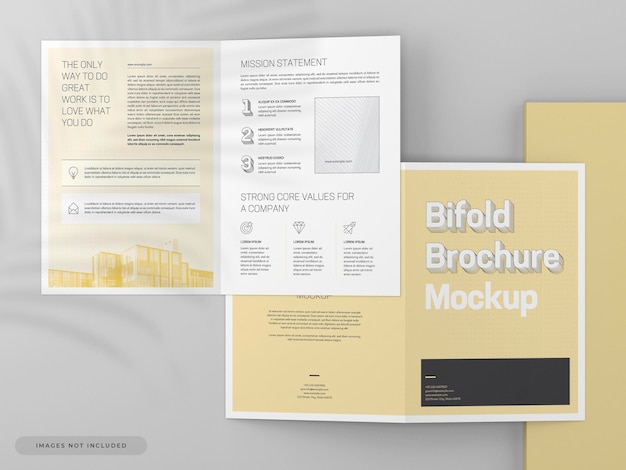 Maquette de brochure bifold