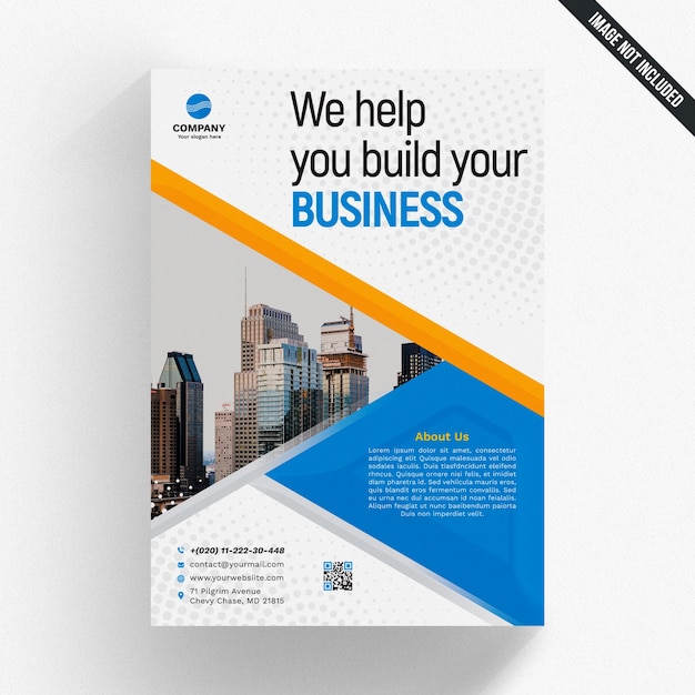 Maquette de brochure commerciale professionnelle