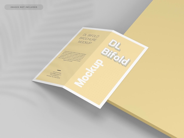 PSD maquette de brochure dl bifold