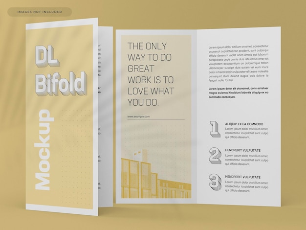 Maquette de brochure DL Bifold