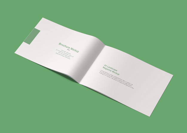 Maquette de brochure paysage A4