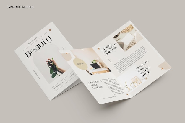 Maquette de brochure pliante A5